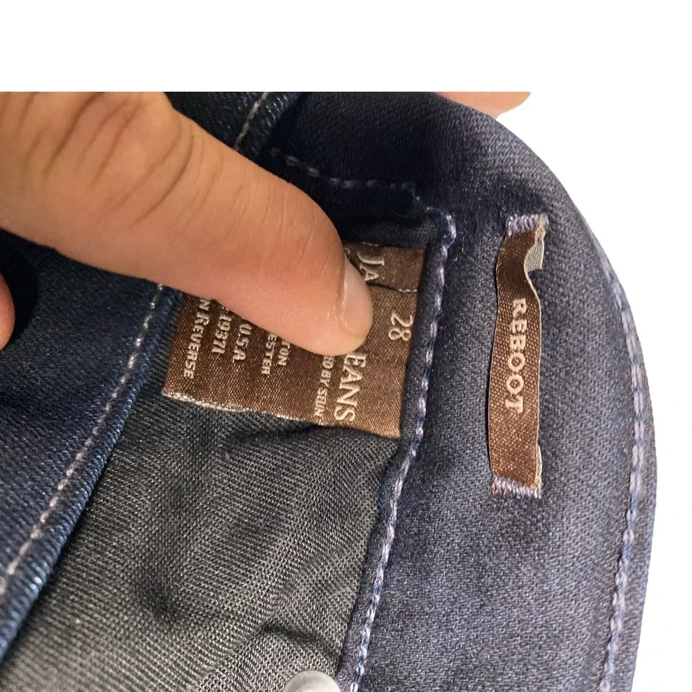 James Jeans 28 28x32 Reboot‎ Petite Bootcut Denim Dark Stretch dark Blue Women's